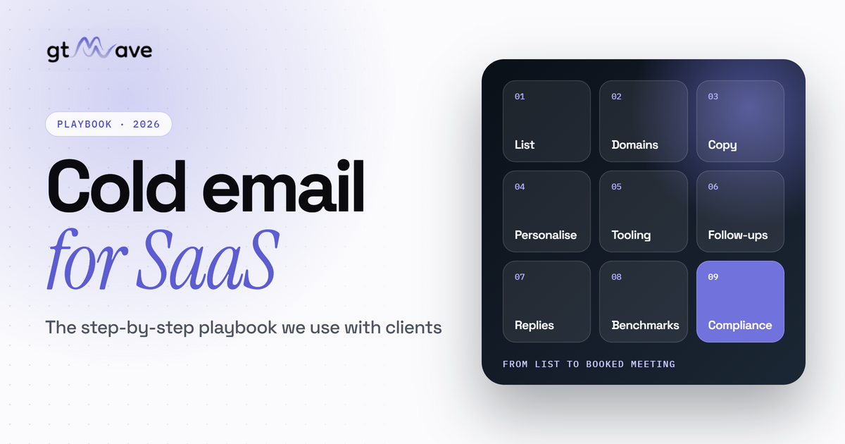 Cold email for SaaS: the step-by-step playbook
